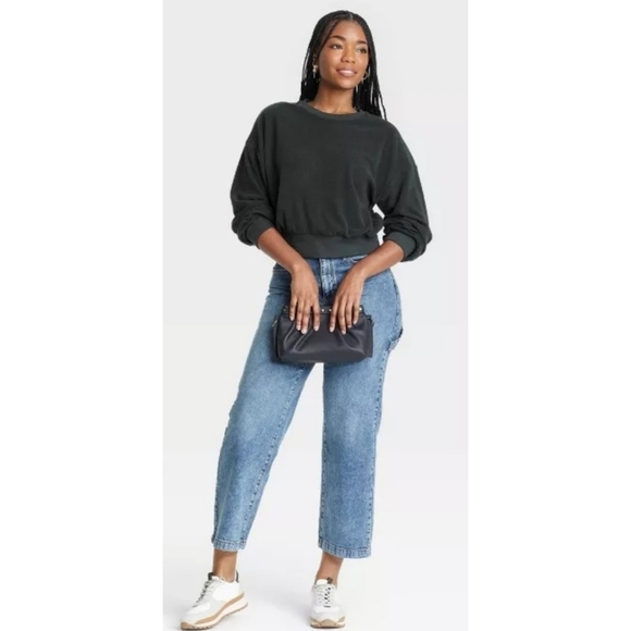 Universal Thread  Textured fleece sweatshirt  Dark gray Size XL - Picture 3 of 13